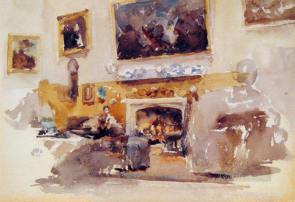 Moreby Hall James Abbott McNeill Whistler Pintura al óleo